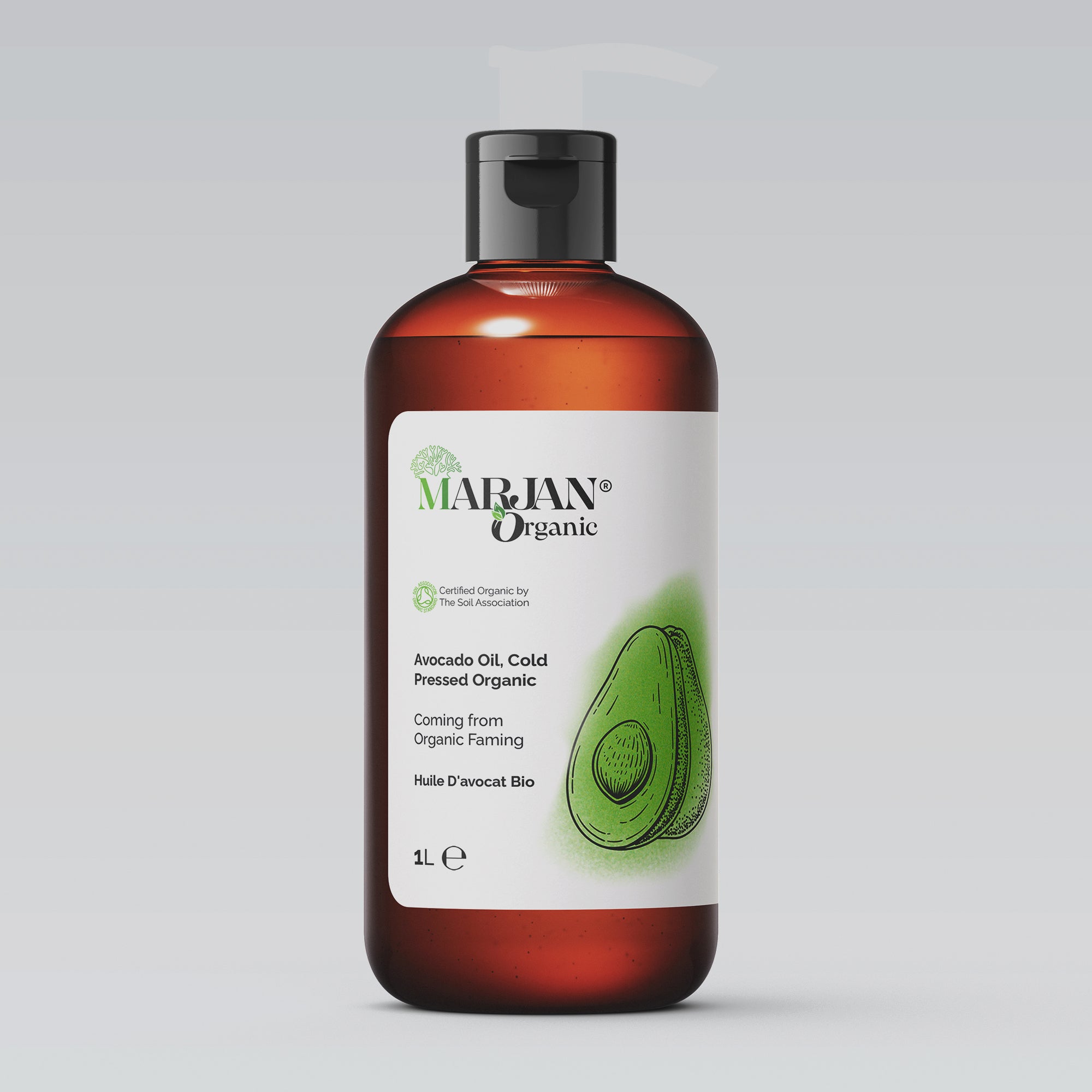 Organic Avocado Oil - 100% Virgin (Certified by The Soil Association)