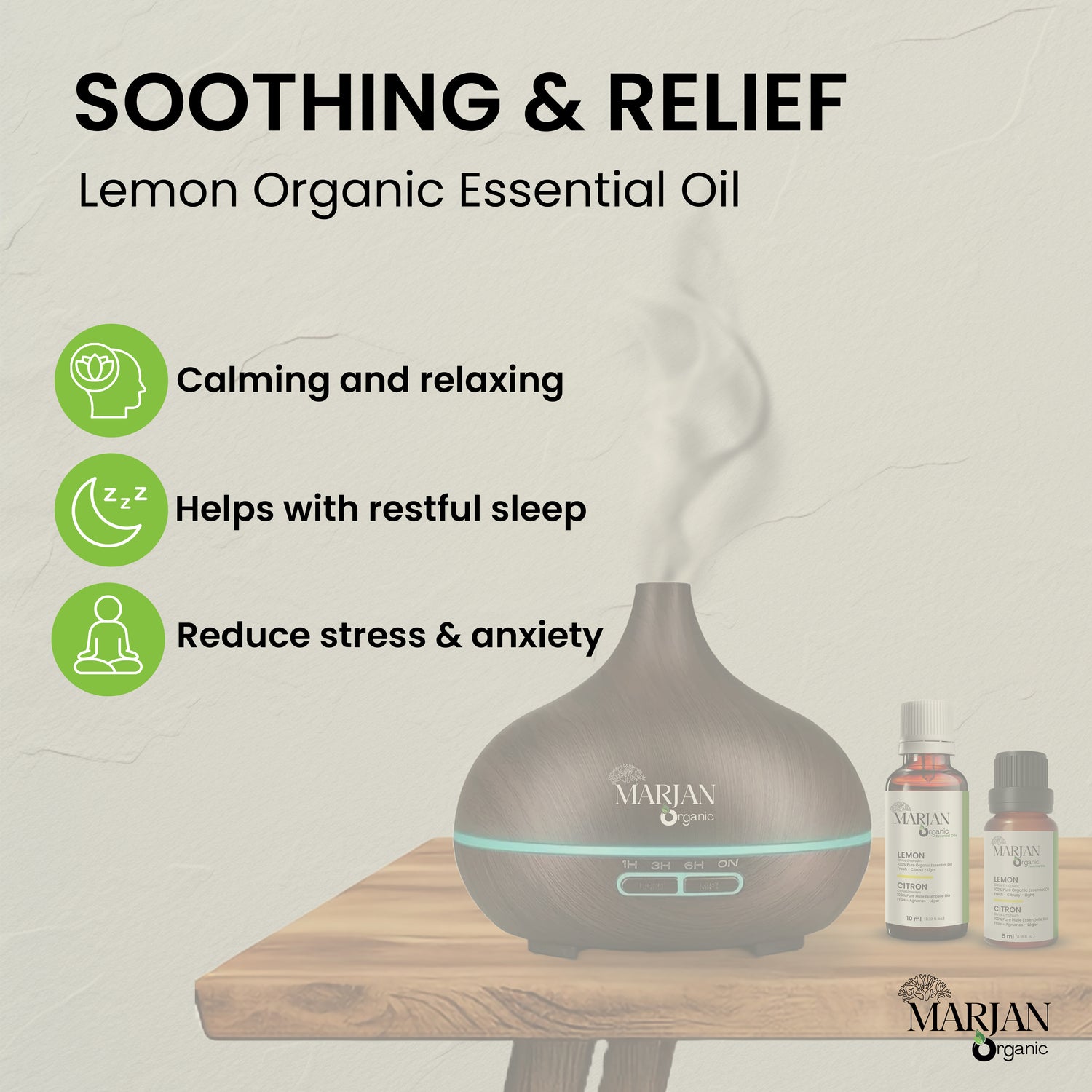 Organic Lemon Essential Oil (Certified by Soil Association)